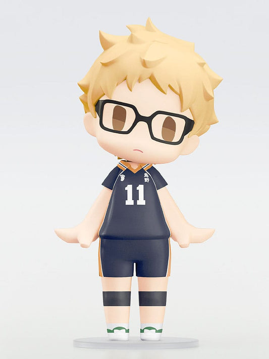Haikyu!! HELLO! GOOD SMILE Action Figure Kei Tsukishima 10 cm