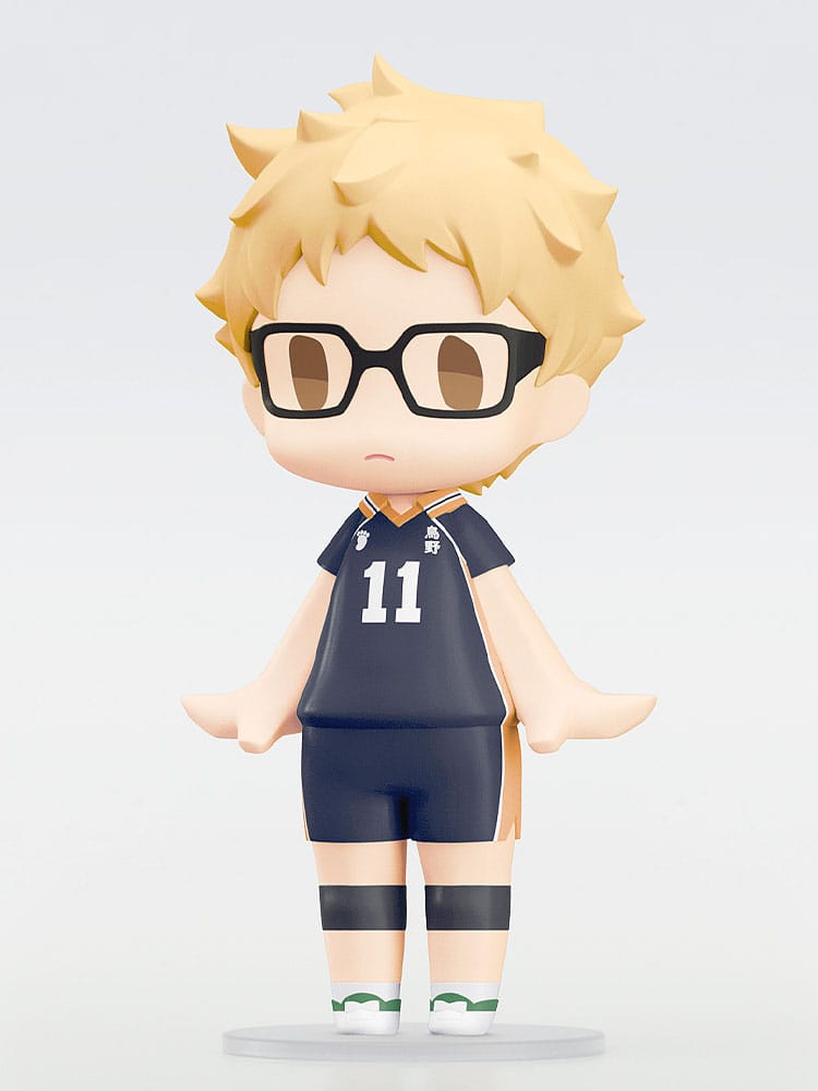 Haikyu!! HELLO! GOOD SMILE Action Figure Kei Tsukishima 10 cm