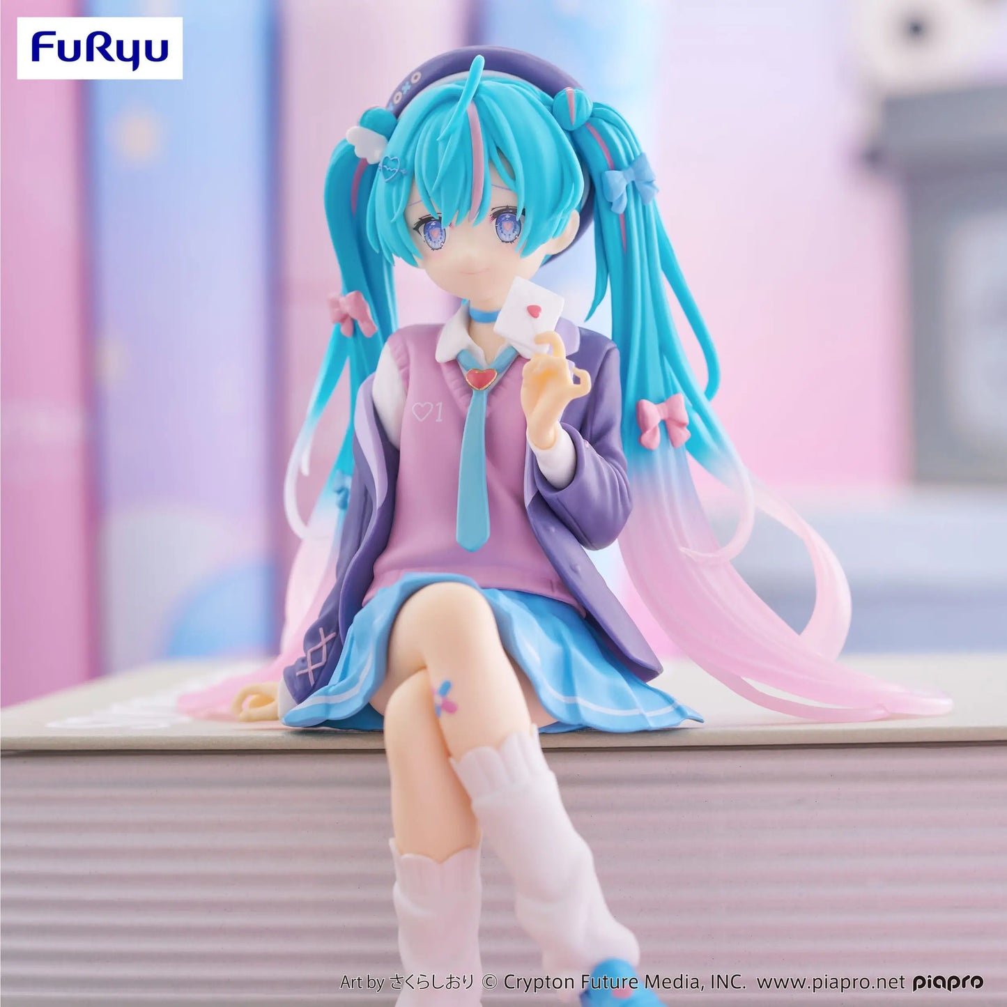 Hatsune Miku Noodle Stopper PVC Statue Love Blazer Navy Color 14 cm - AniMuchuu