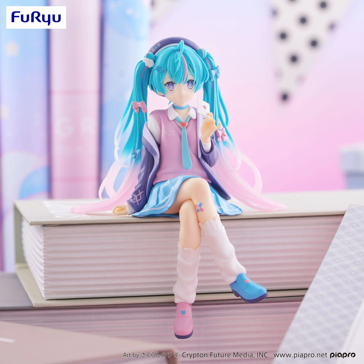Hatsune Miku Noodle Stopper PVC Statue Love Blazer Navy Color 14 cm - AniMuchuu