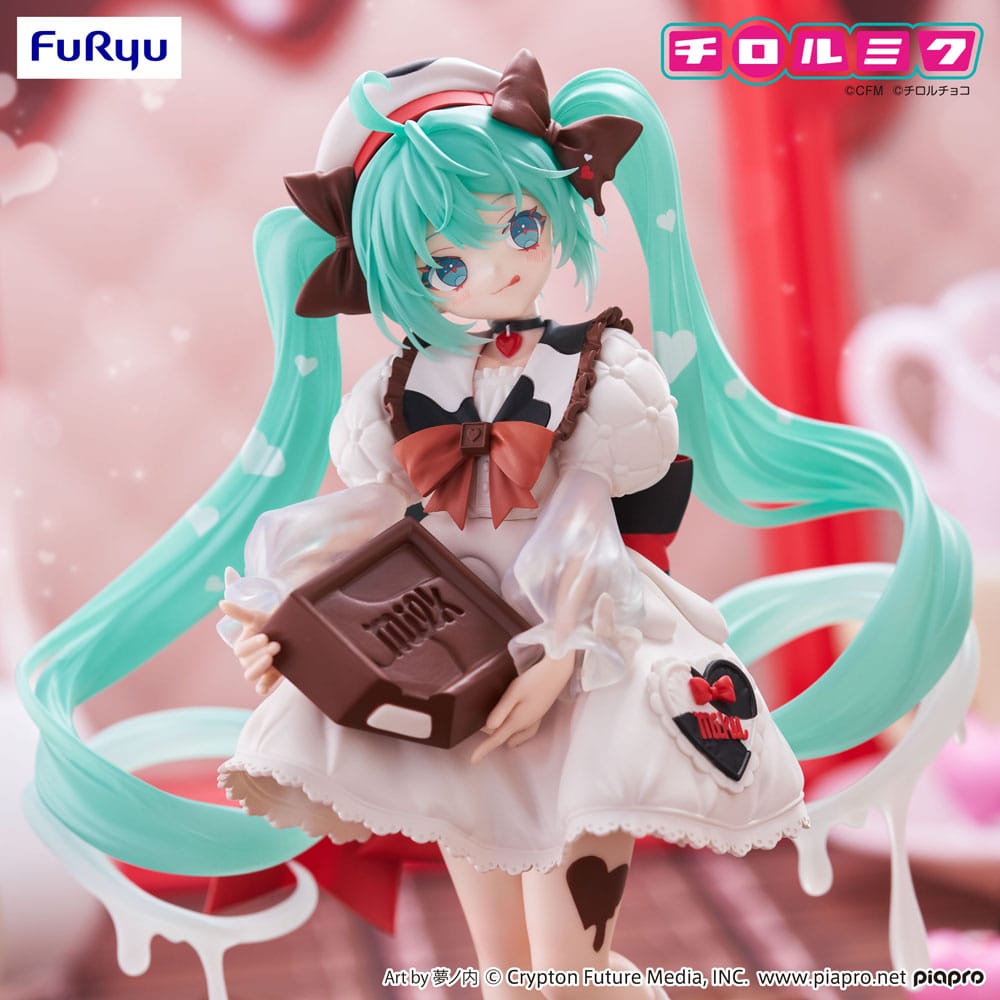 Hatsune Miku x Tirol Choco Trio-Try-iT PVC Statue Miku Milk Ver. 18 cm - AniMuchuu