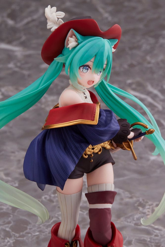 Hatsune Miku PVC Statue Hatsune Miku Wonderland Puss in Boots 18 cm - AniMuchuu