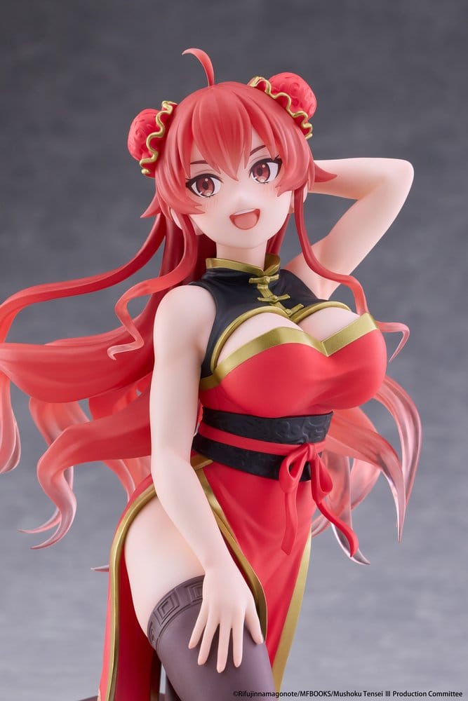 Mushoku Tensei Desktop Cute PVC Figure Eris Greyrat: Chinese Dress 13 cm - AniMuchuu