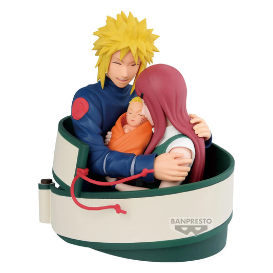 Naruto 72 Series PVC Figure Minato, Naruto & Kushina 13 cm