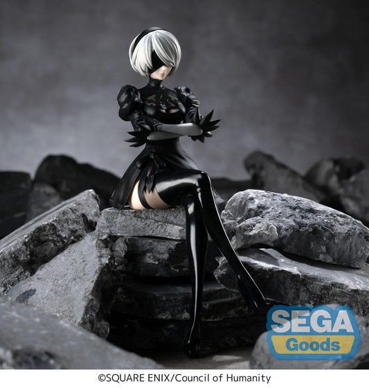 NieR:Automata Ver1.1a PM Perching PVC Statue 2B 13 cm - AniMuchuu
