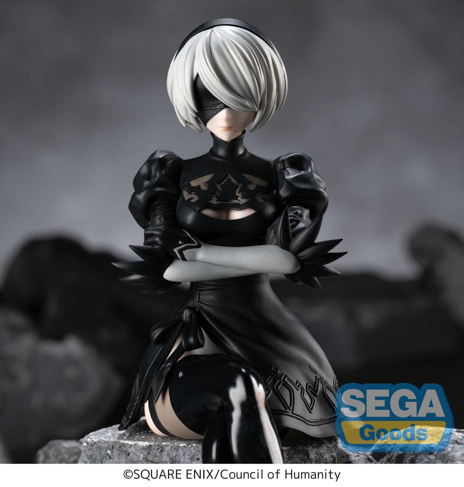 NieR:Automata Ver1.1a PM Perching PVC Statue 2B 13 cm - AniMuchuu