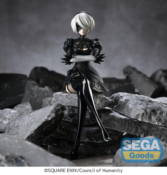 NieR:Automata Ver1.1a PM Perching PVC Statue 2B 13 cm - AniMuchuu