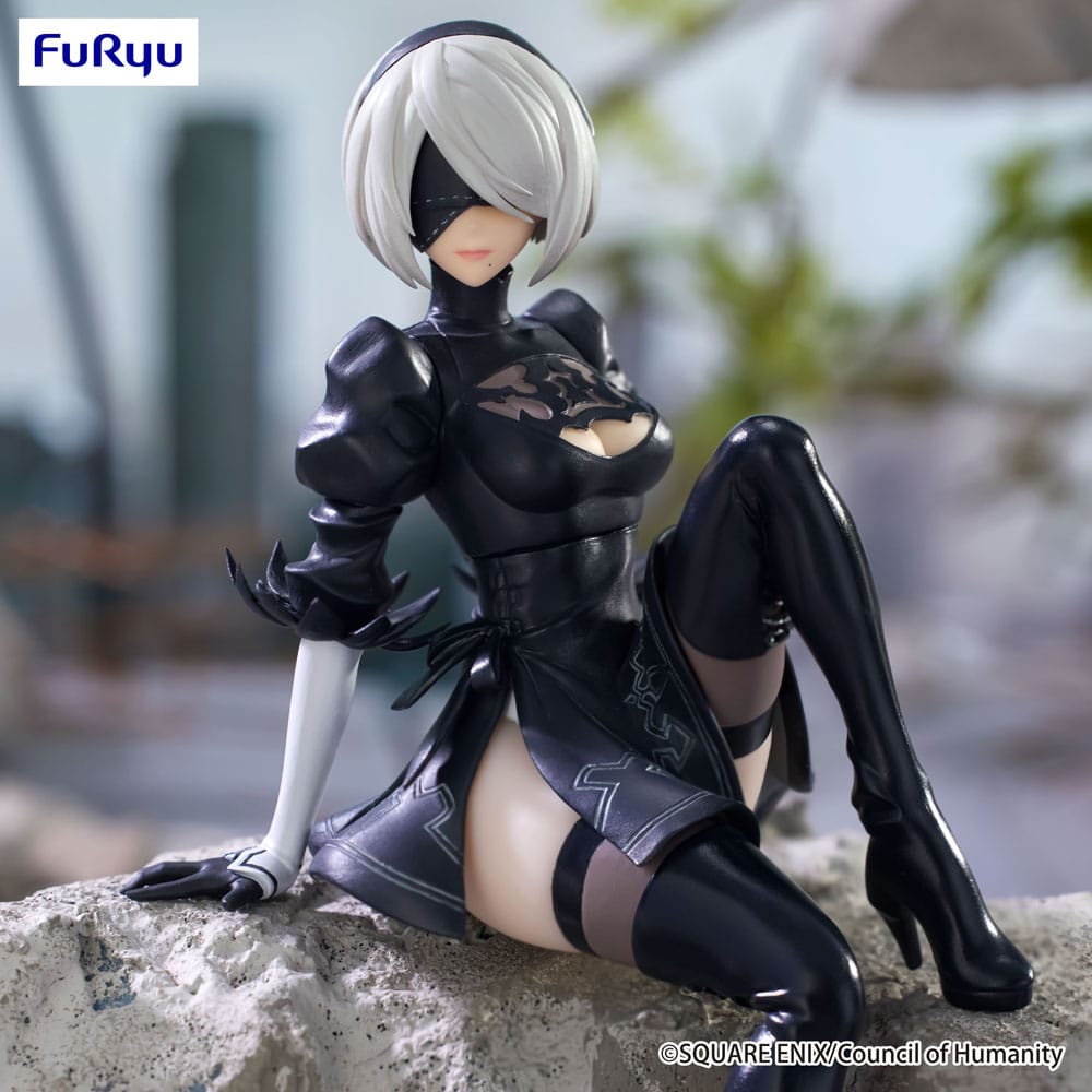 NieR:Automata Ver1.1a Noodle Stopper PVC Statue YoRHa No.2 Type B 13 cm - AniMuchuu