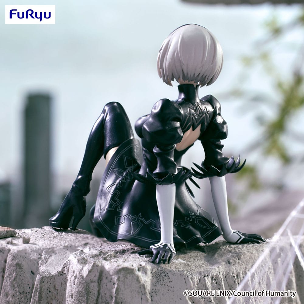 NieR:Automata Ver1.1a Noodle Stopper PVC Statue YoRHa No.2 Type B 13 cm - AniMuchuu
