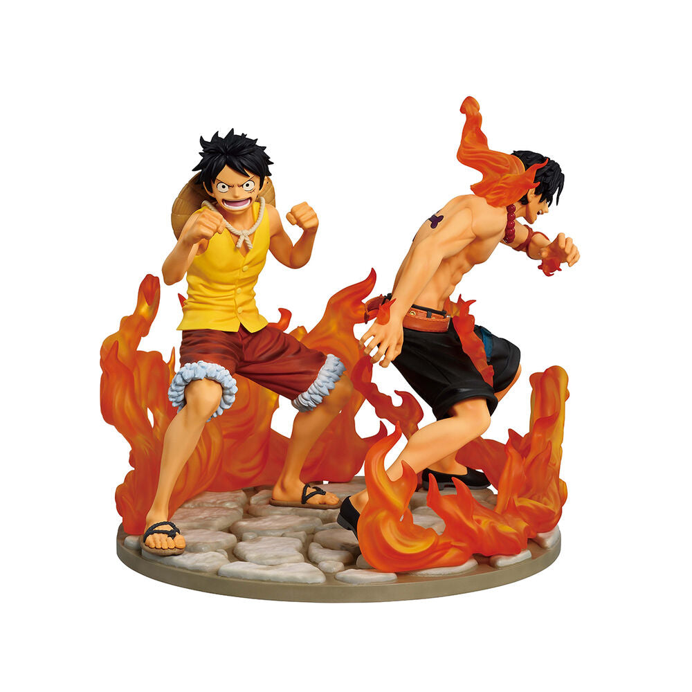 One Piece Dramatic Memories Ichibansho PVC Statue Ace & Luffy 15 cm - AniMuchuu