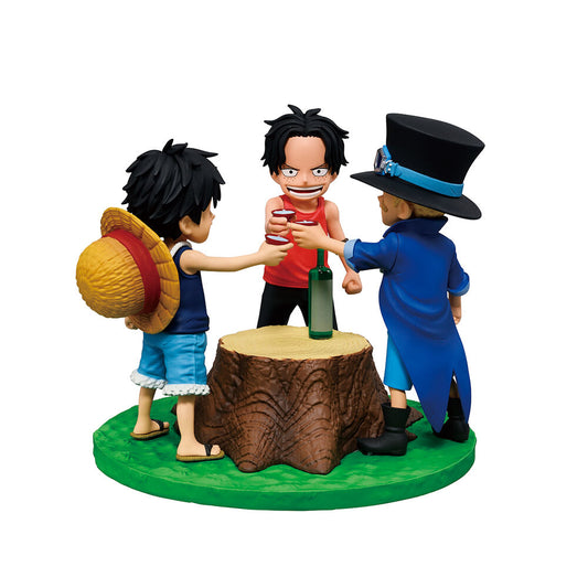 One Piece Dramatic Memories Ichibansho PVC Statue Ace & Sabo & Luffy 10 cm - AniMuchuu