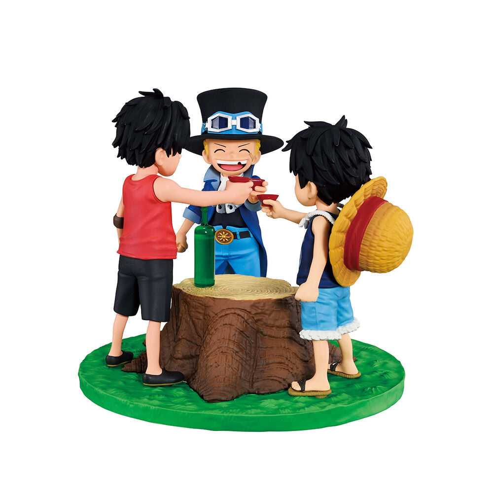 One Piece Dramatic Memories Ichibansho PVC Statue Ace & Sabo & Luffy 10 cm - AniMuchuu