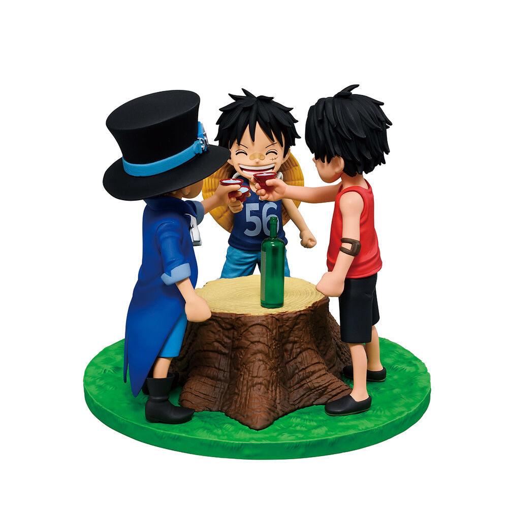 One Piece Dramatic Memories Ichibansho PVC Statue Ace & Sabo & Luffy 10 cm - AniMuchuu
