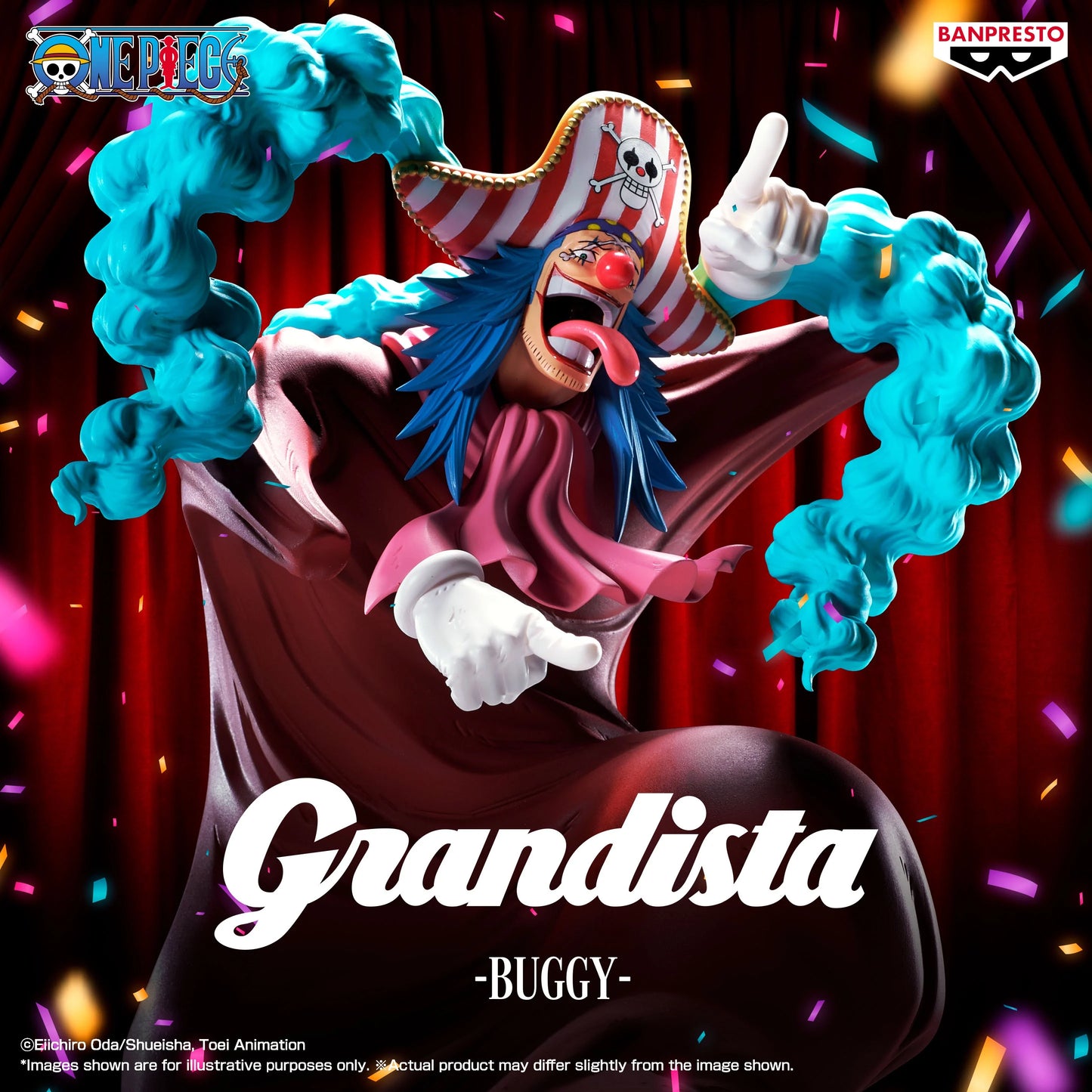 One Piece Grandista PVC Figure Buggy 25 cm - AniMuchuu