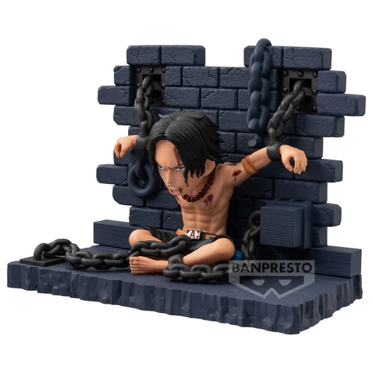 One Piece WCF PVC Figure Portgas D. Ace: Impel Down 8 cm - AniMuchuu