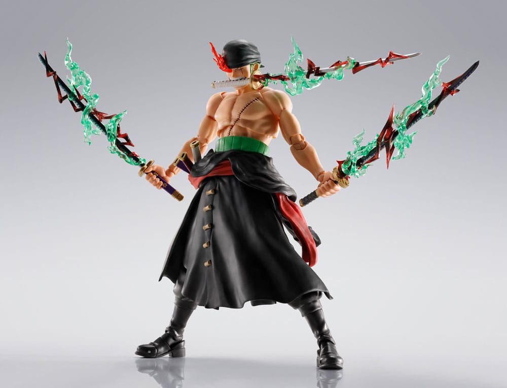 One Piece S.H.Figuarts Action Figure Roronoa Zoro The King of Hell 15 cm - AniMuchuu