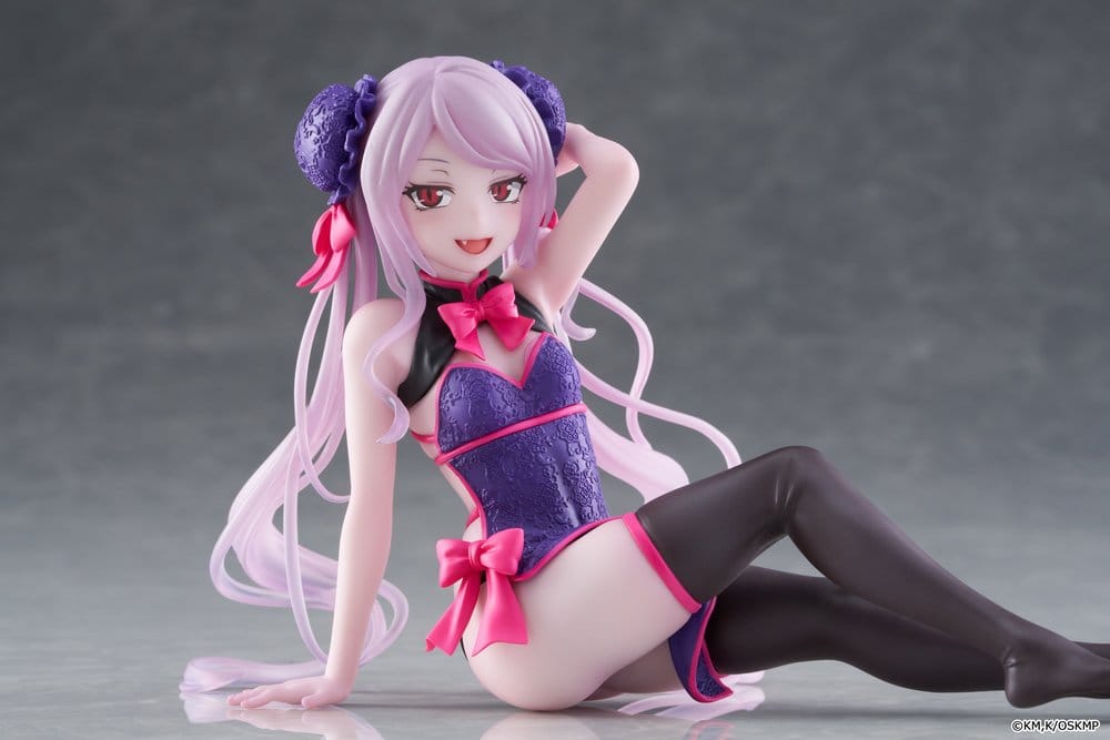 Overlord Desktop Cute PVC Statue Shalltear Bloodfallen Chinese Dress 13 cm - AniMuchuu