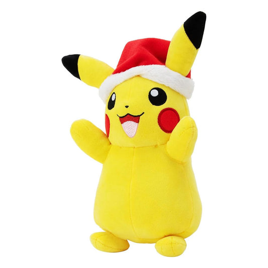Pokémon Plush Figure Winter Pikachu with Christmas Hat 20 cm - AniMuchuu