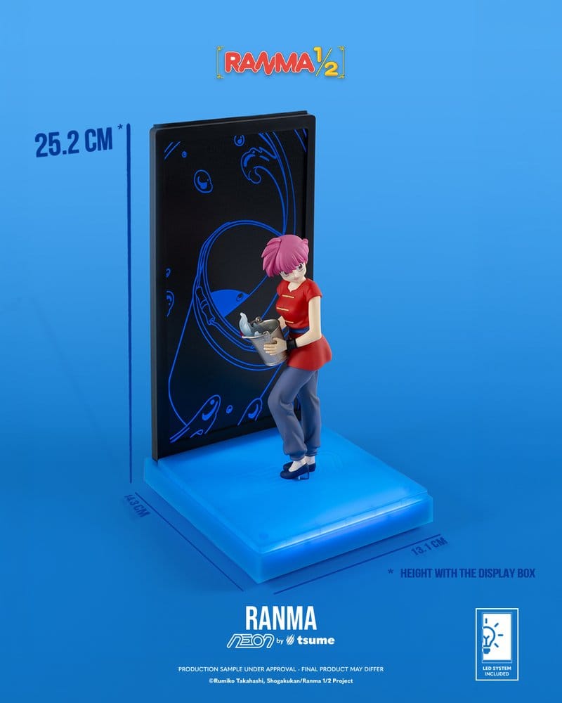 Ranma 1/2 Neon Figure 1/9 Ranma Saotome: Girl 25 cm - AniMuchuu