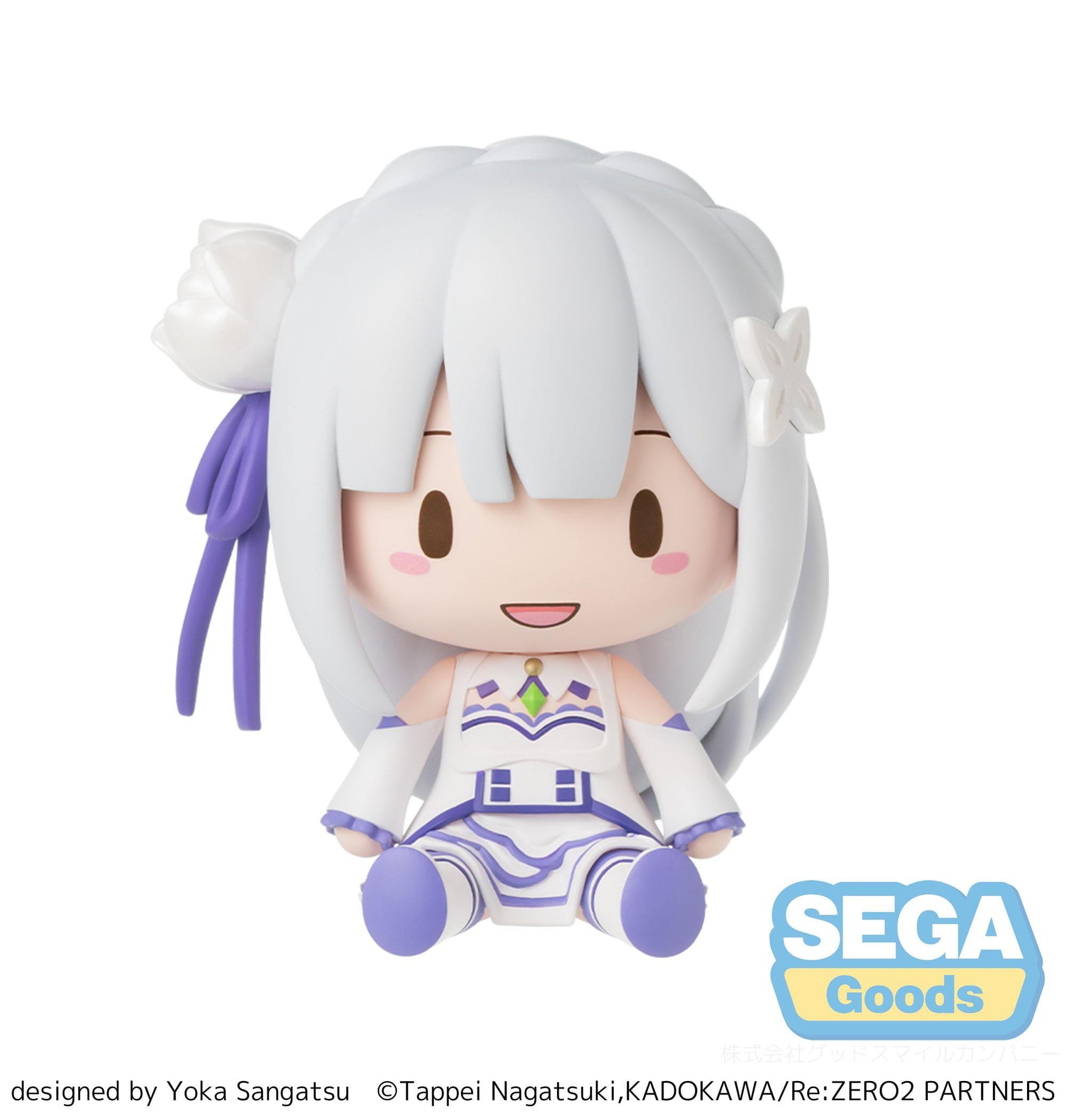 Re:Zero Starting Life in Another World Fuwa Petit Chibi Figure Emilia 8 cm - AniMuchuu