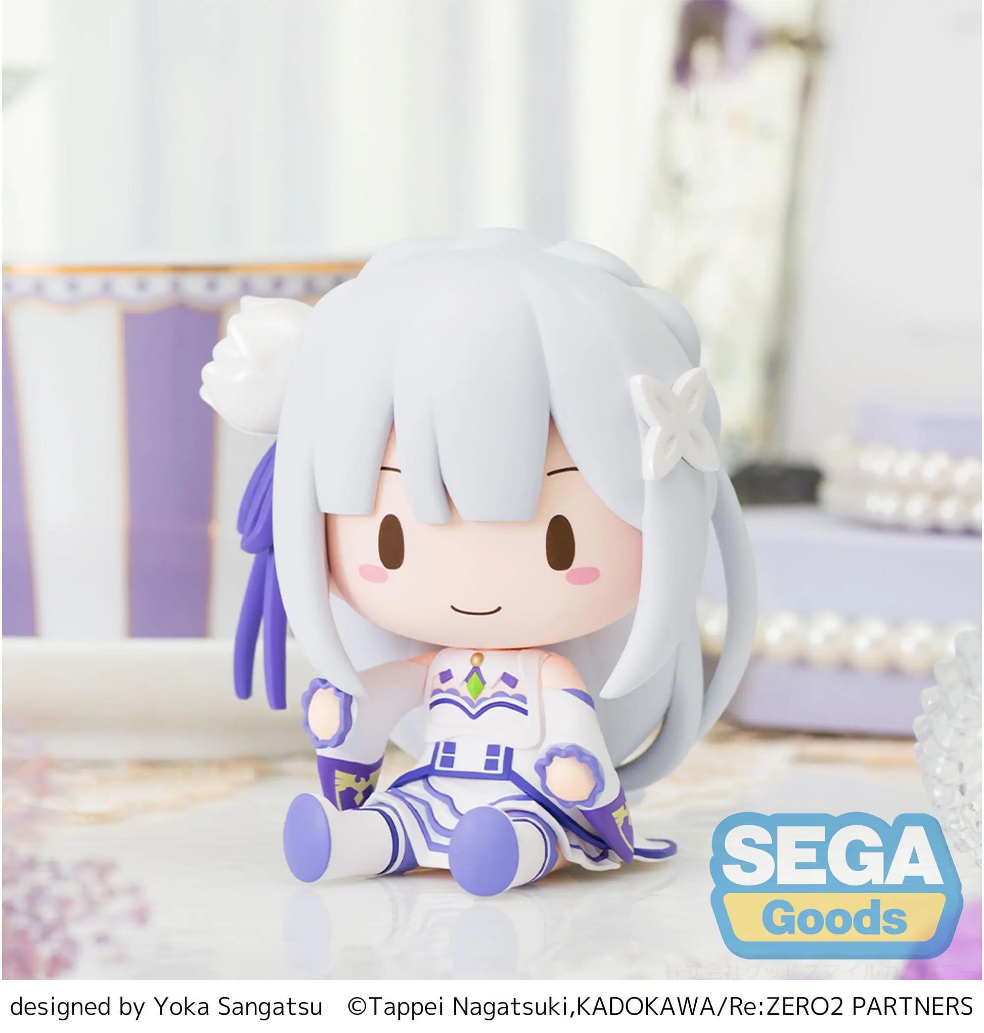 Re:Zero Starting Life in Another World Fuwa Petit Chibi Figure Emilia 8 cm - AniMuchuu
