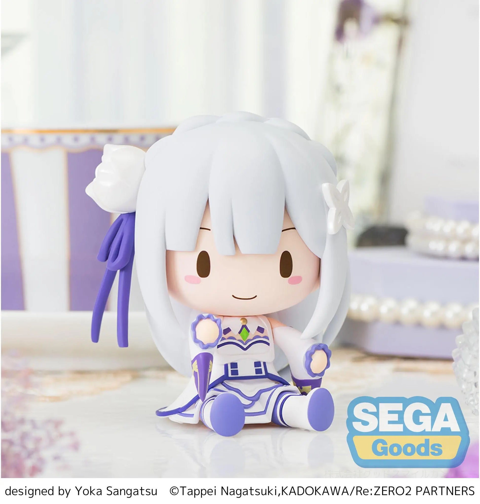 Re:Zero Starting Life in Another World Fuwa Petit Chibi Figure Emilia 8 cm - AniMuchuu