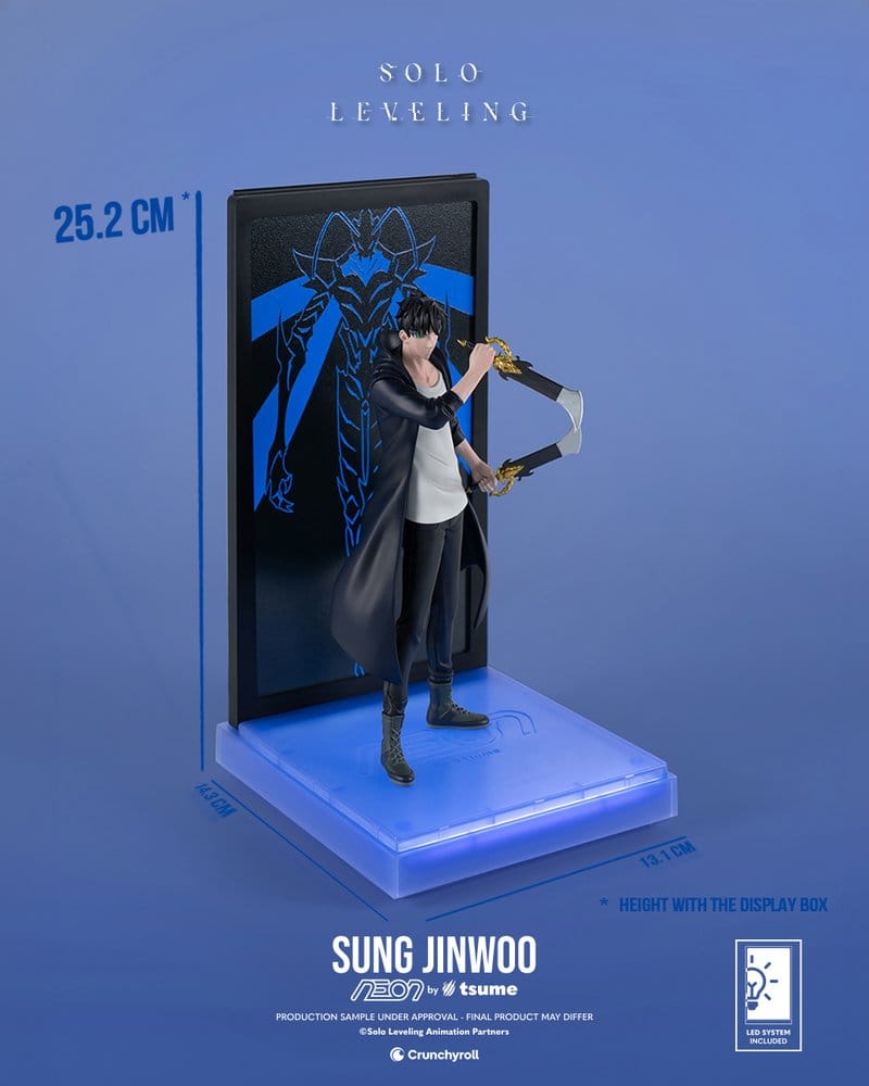 Solo Leveling Neon Figure 1/9 Sung Jinwoo 25 cm - AniMuchuu