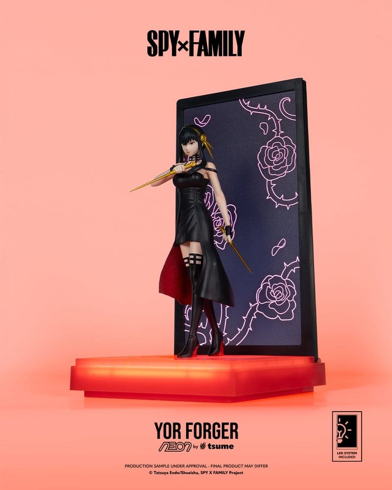 Spy x Family Neon Figure 1/9 Yor Forger 25 cm - AniMuchuu