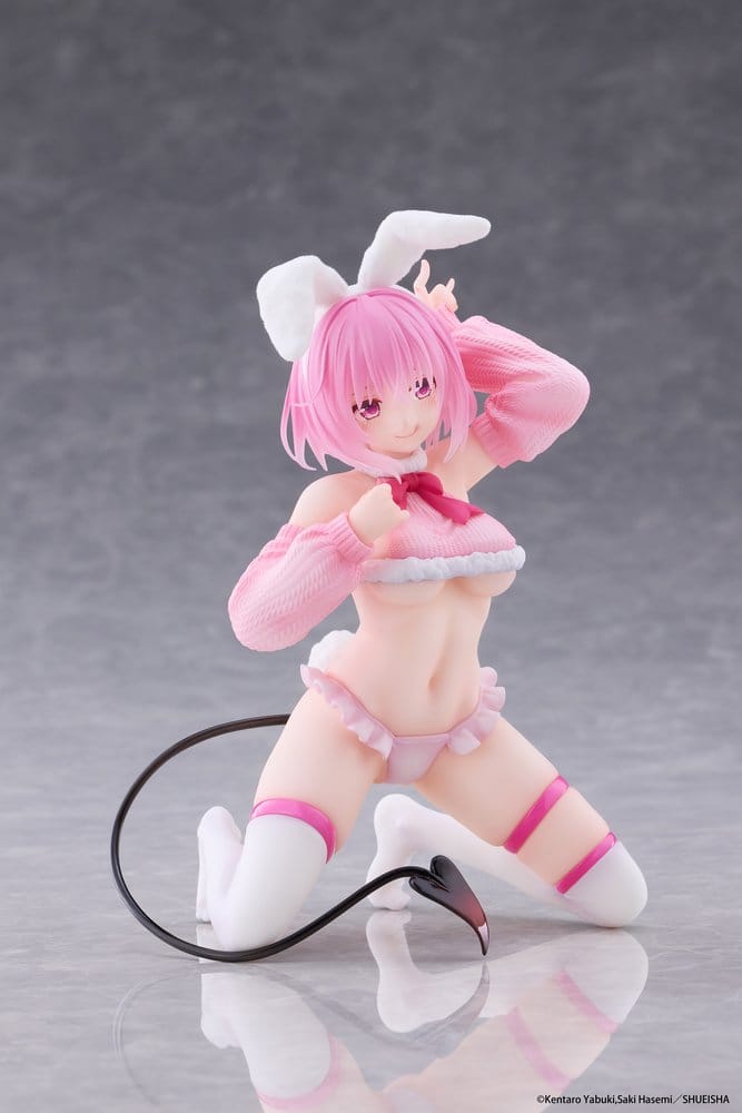 To Love-Ru Darkness Moflock PVC Figure Momo: Fluffy Bunny 13 cm - AniMuchuu