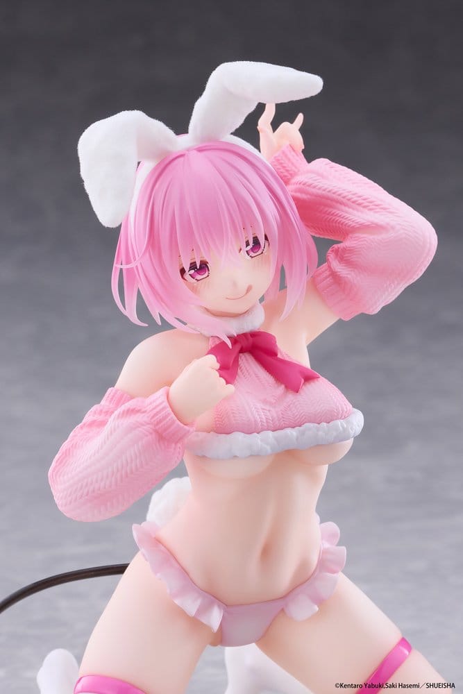 To Love-Ru Darkness Moflock PVC Figure Momo: Fluffy Bunny 13 cm - AniMuchuu