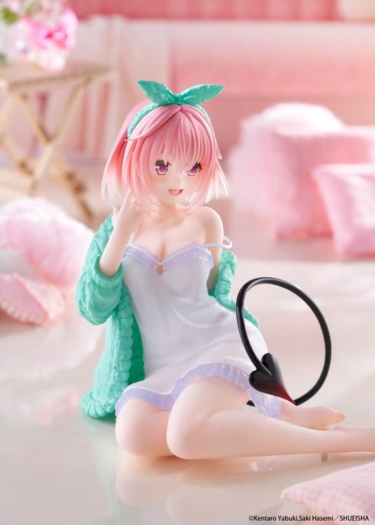 To Love-Ru Darkness Desktop Cute PVC Statue Momo Room Wear Ver. 13 cm - AniMuchuu