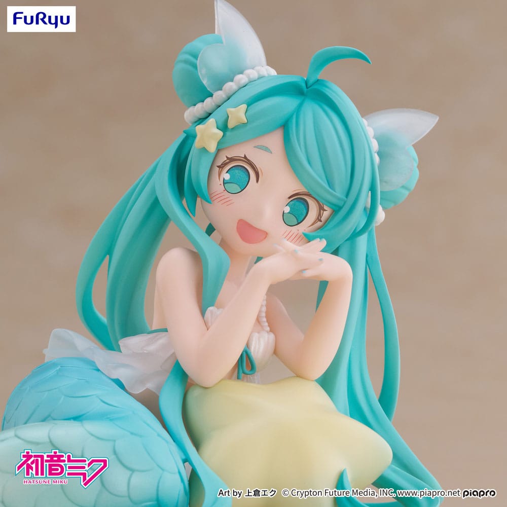 Vocaloid Desktop Fairy PVC Statue Hatsune Miku Mermaid Princess 9 cm - AniMuchuu