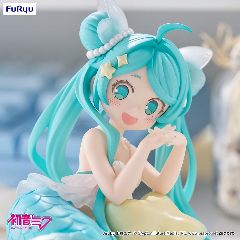 Vocaloid Desktop Fairy PVC Statue Hatsune Miku Mermaid Princess 9 cm - AniMuchuu