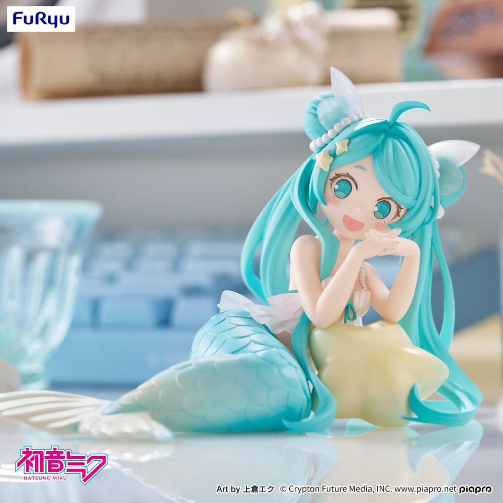 Vocaloid Desktop Fairy PVC Statue Hatsune Miku Mermaid Princess 9 cm - AniMuchuu