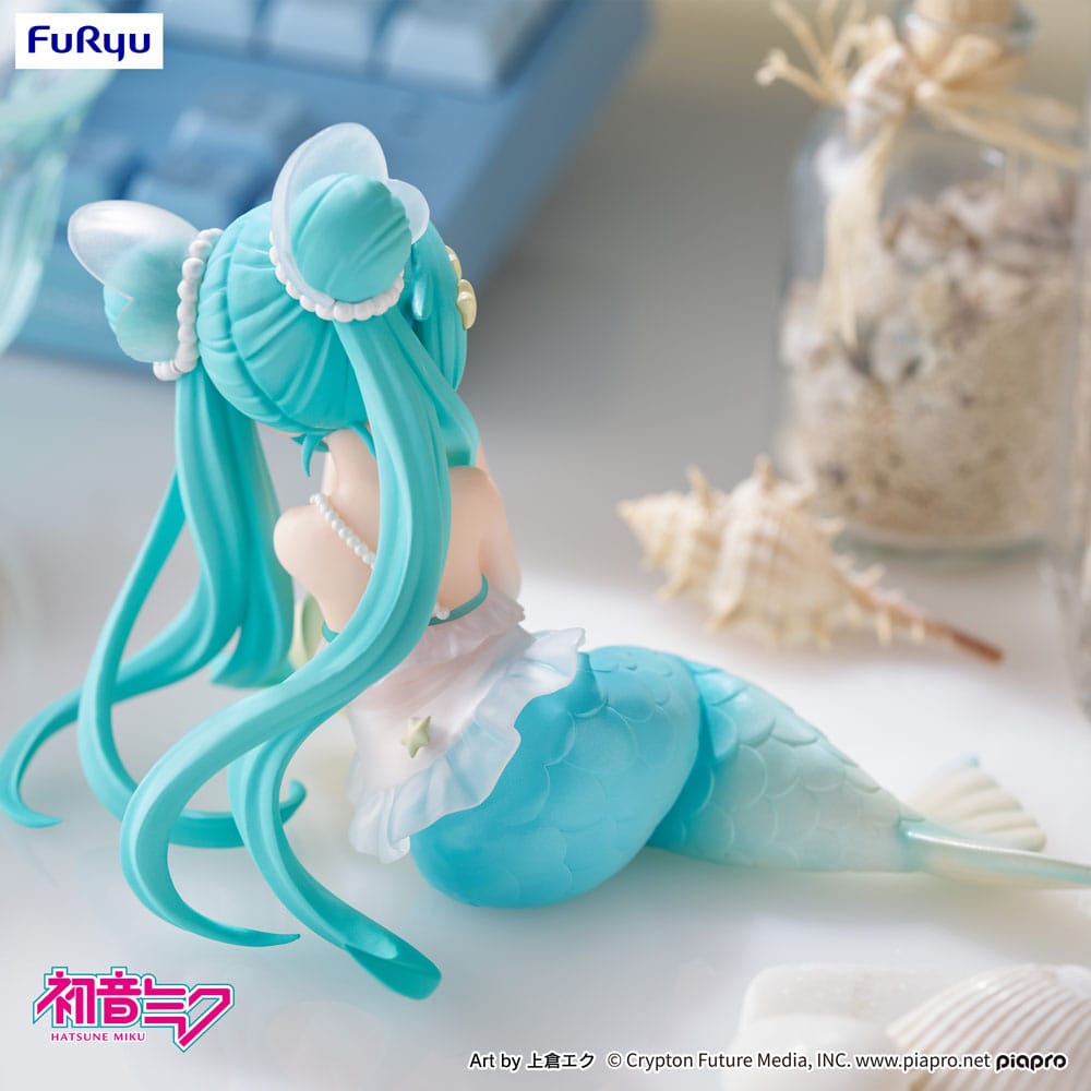 Vocaloid Desktop Fairy PVC Statue Hatsune Miku Mermaid Princess 9 cm - AniMuchuu