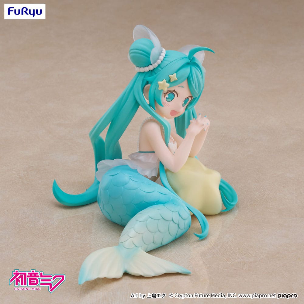 Vocaloid Desktop Fairy PVC Statue Hatsune Miku Mermaid Princess 9 cm - AniMuchuu