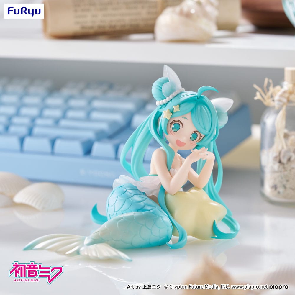 Vocaloid Desktop Fairy PVC Statue Hatsune Miku Mermaid Princess 9 cm - AniMuchuu