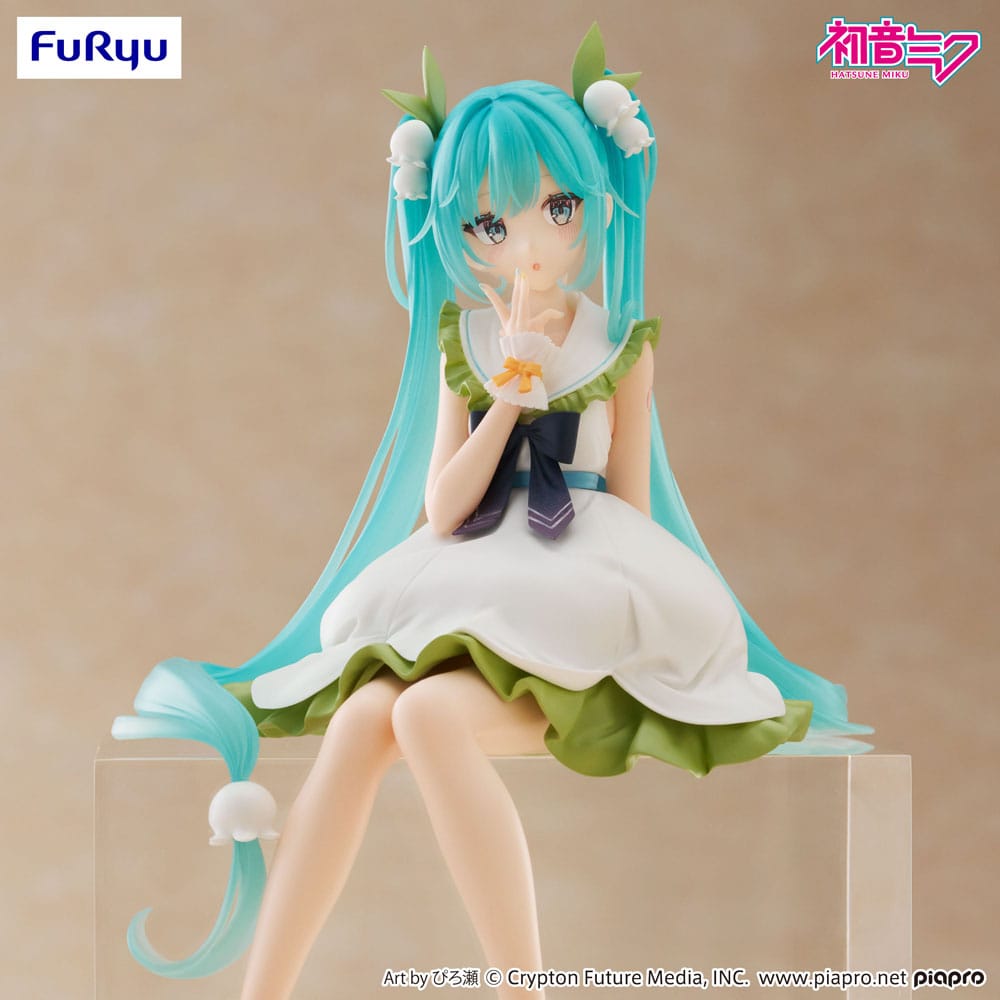 Vocaloid Noodle Stopper PVC Statue Hatsune Miku Flower Fairy 14 cm