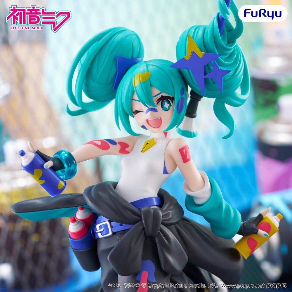 Hatsune Miku Muchute PVC Statue Miku Paint Girl Another Color 23 cm - AniMuchuu