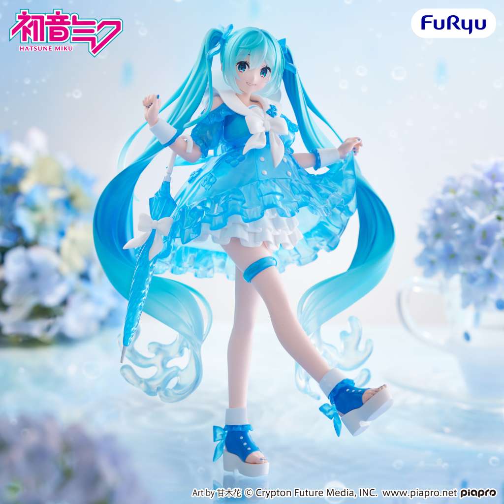Vocaloid Trio-Try-iT PVC Statue Hatsune Miku Rainy Dance 19 cm - AniMuchuu