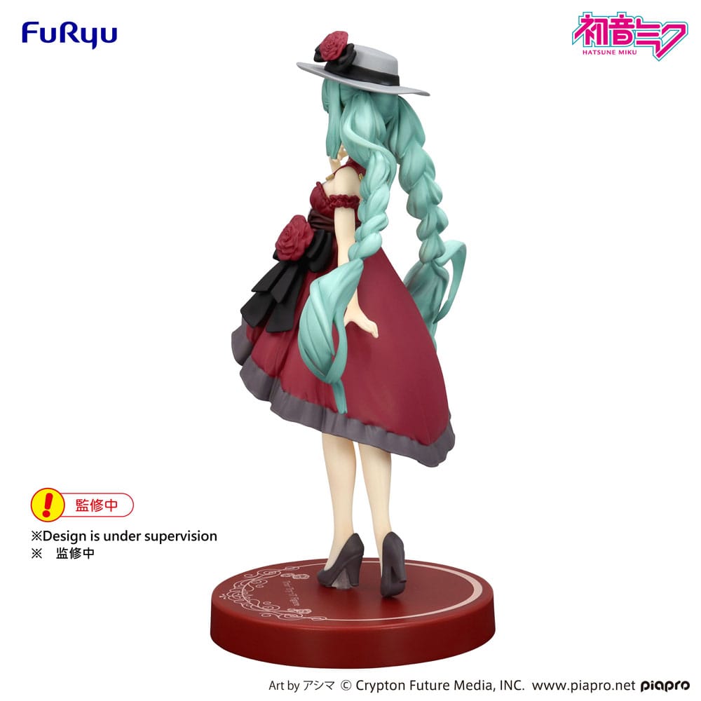 Vocaloid Trio-Try-iT PVC Statue Hatsune Miku Outing Dress Red 19 cm - AniMuchuu