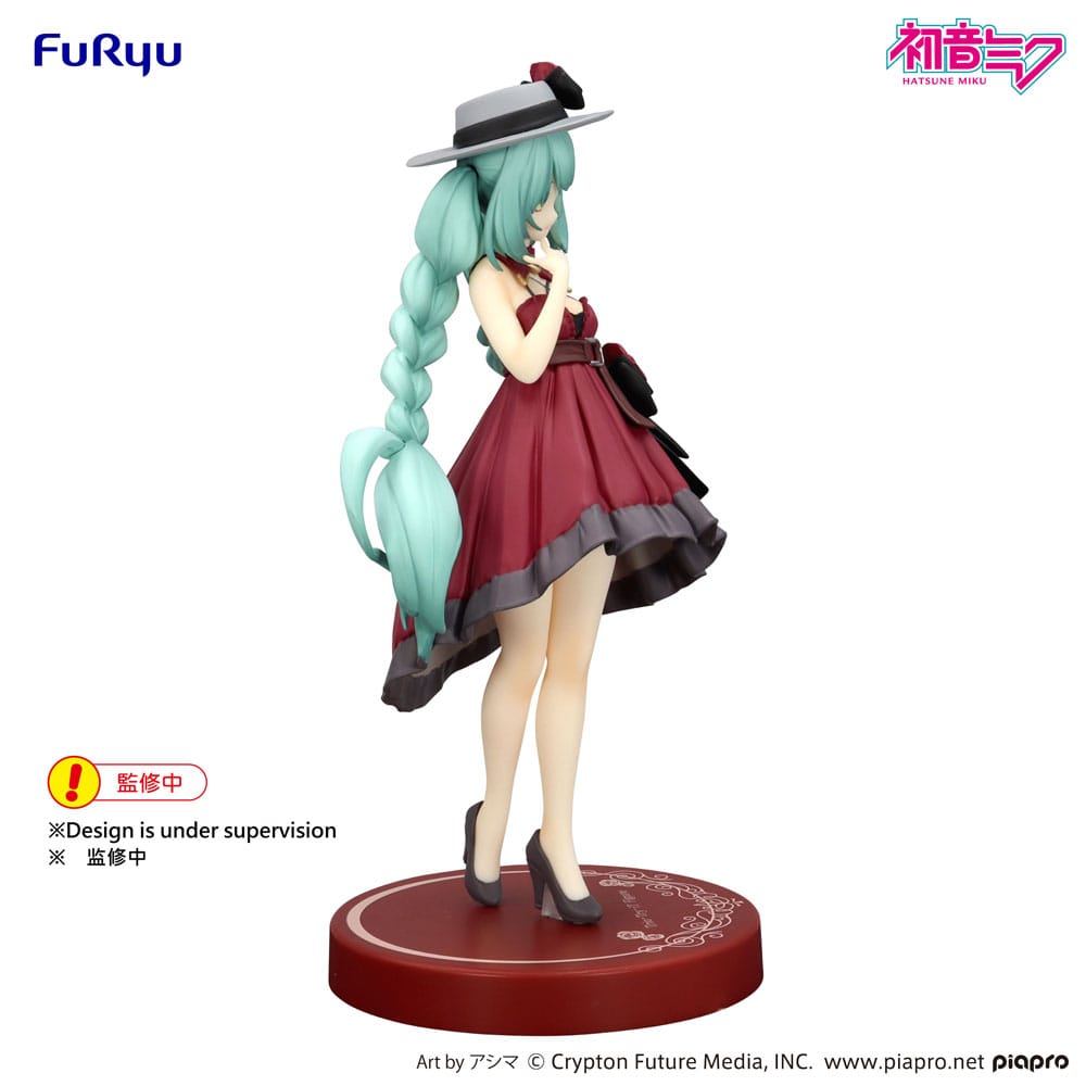 Vocaloid Trio-Try-iT PVC Statue Hatsune Miku Outing Dress Red 19 cm