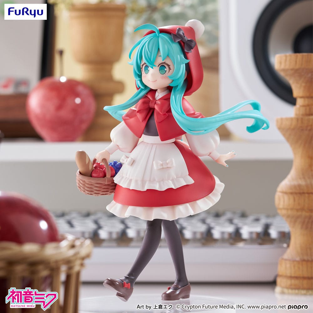 Vocaloid Desktop Fairy PVC Statue Hatsune Miku Little Red Riding Hood 16 cm - AniMuchuu