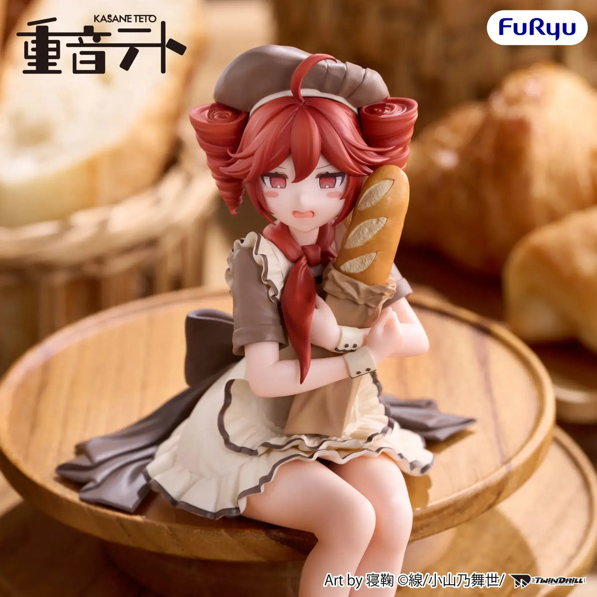 Vocaloid Noodle Stopper PVC Kasane Teto: Baguette 14 cm - AniMuchuu