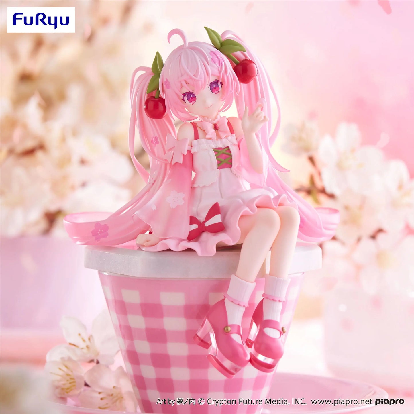 Hatsune Miku Noodle Stopper PVC Statue Sakura Miku 2025 14 cm - AniMuchuu