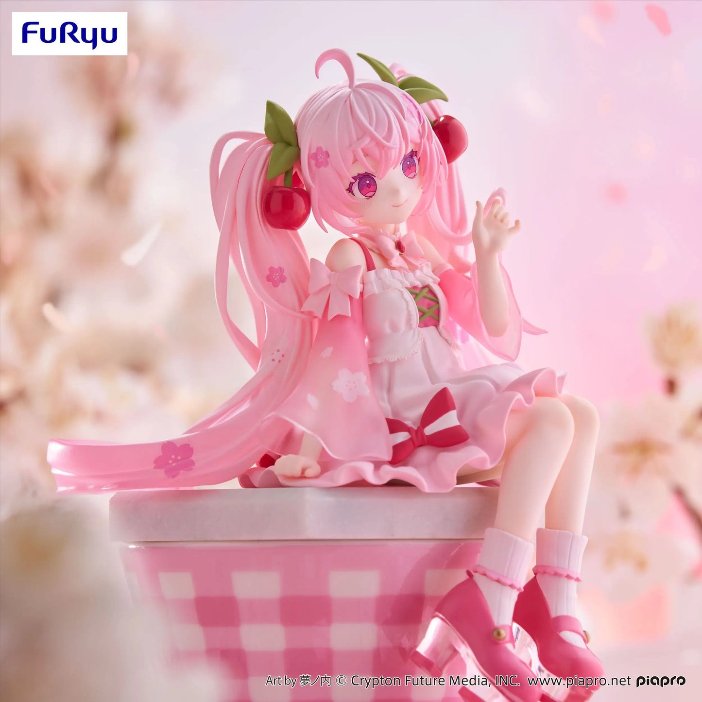 Hatsune Miku Noodle Stopper PVC Statue Sakura Miku 2025 14 cm - AniMuchuu