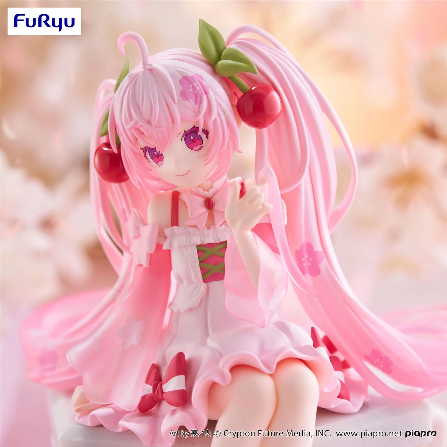 Hatsune Miku Noodle Stopper PVC Statue Sakura Miku 2025 14 cm - AniMuchuu
