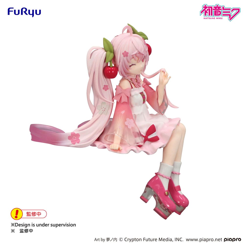 Vocaloid Noodle Stopper PVC Statue Sakura Miku 2025 Wink Ver. 14 cm