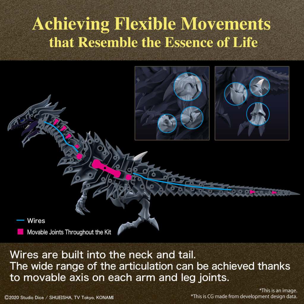 Yu-Gi-Oh! - Figure Rise Amplified Blue Eyes White Dragon Model Kit - AniMuchuu