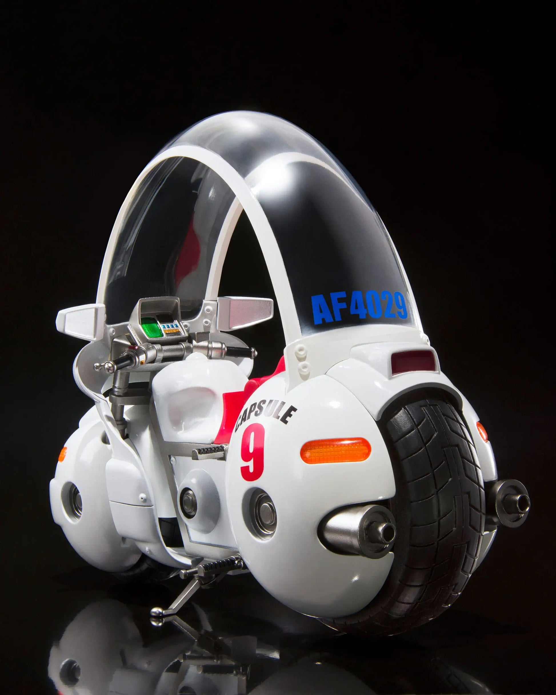 Dragon Ball S.H. Figuarts Bulma's Motorcycle Hoipoi Capsule No. 9 + Goku 17 cm - AniMuchuu
